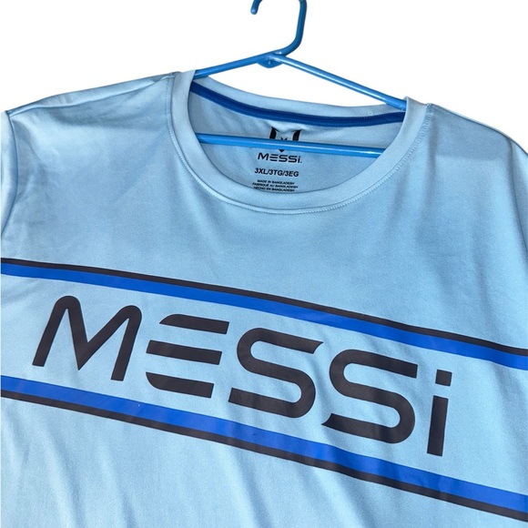 Adidas Light Blue Messi Graphic Tee - Picture 3 of 3